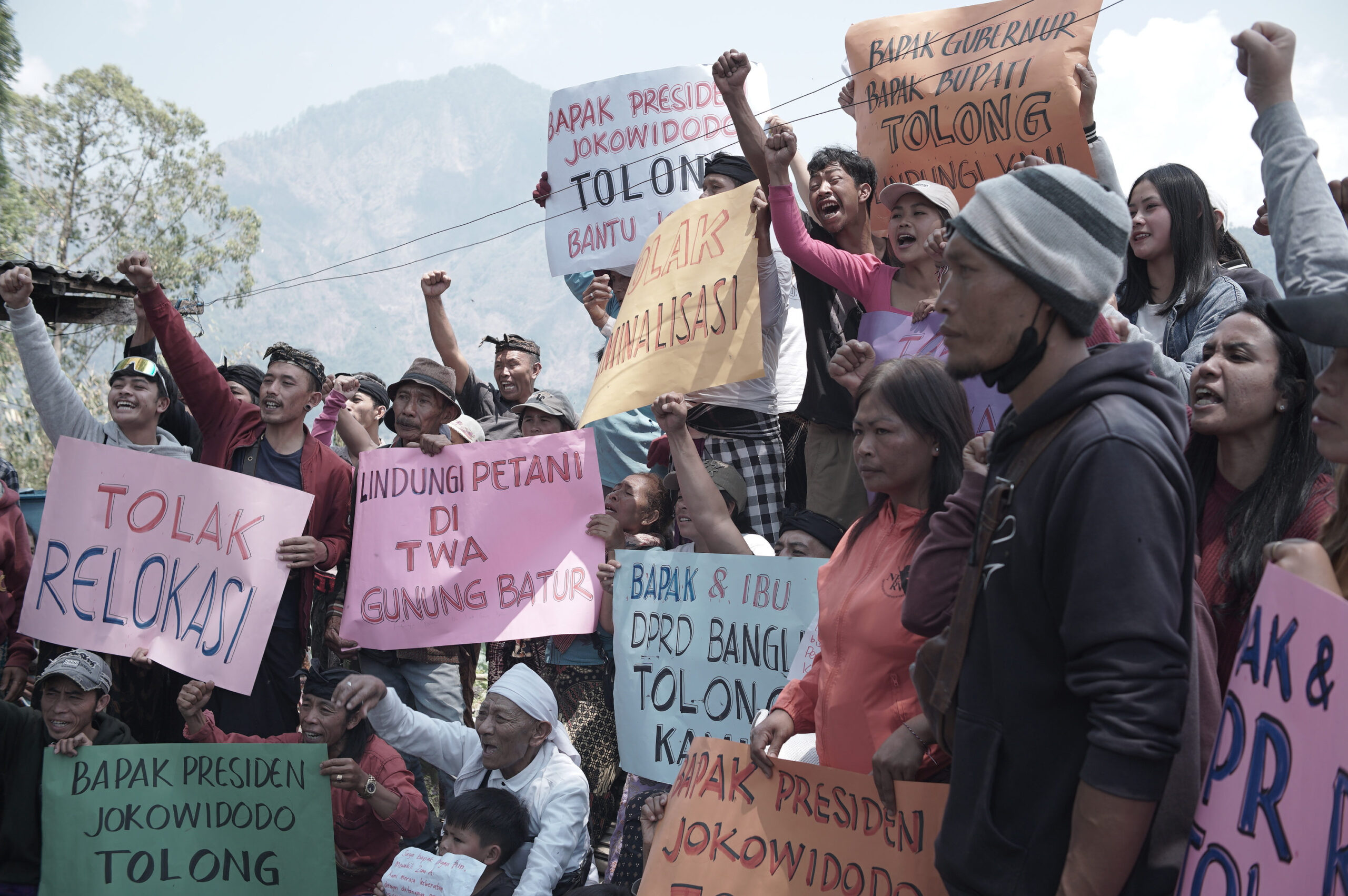 Mimbar Bebas warga TWA Gunung Batur.